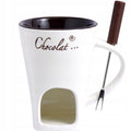 Kubek do Fondue 130 ml z widelcem – do topienia czekolady, sera i masła