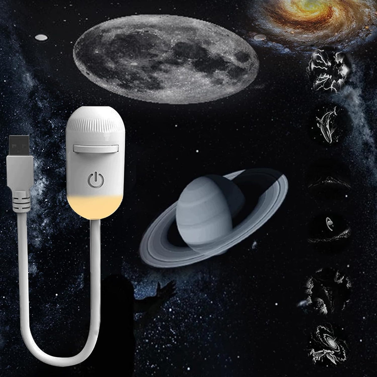 Projektor Galaxy 12w1 – Lampka Nocna i Projektor Rozgwieżdżonego Nieba