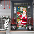 🎄 ŚWIĄTECZNA OSŁONA NA DRZWI 90 × 180 CM – ŚWIĘTY MIKOŁAJ 🎅