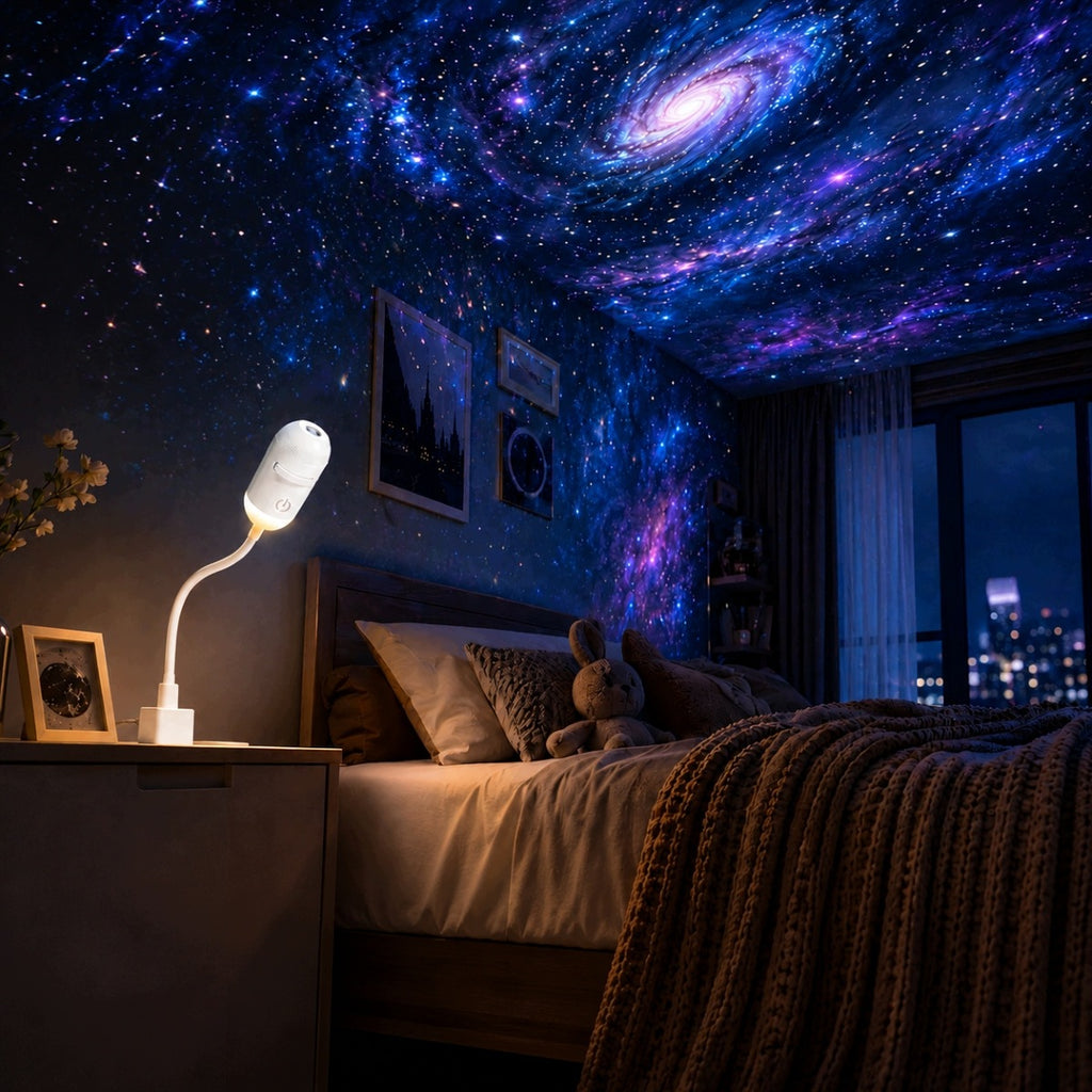 Projektor Galaxy 12w1 – Lampka Nocna i Projektor Rozgwieżdżonego Nieba